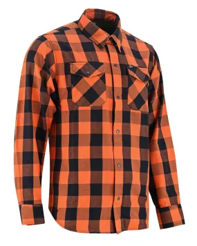 DS4684 Flannel Shirt - Orange and Black