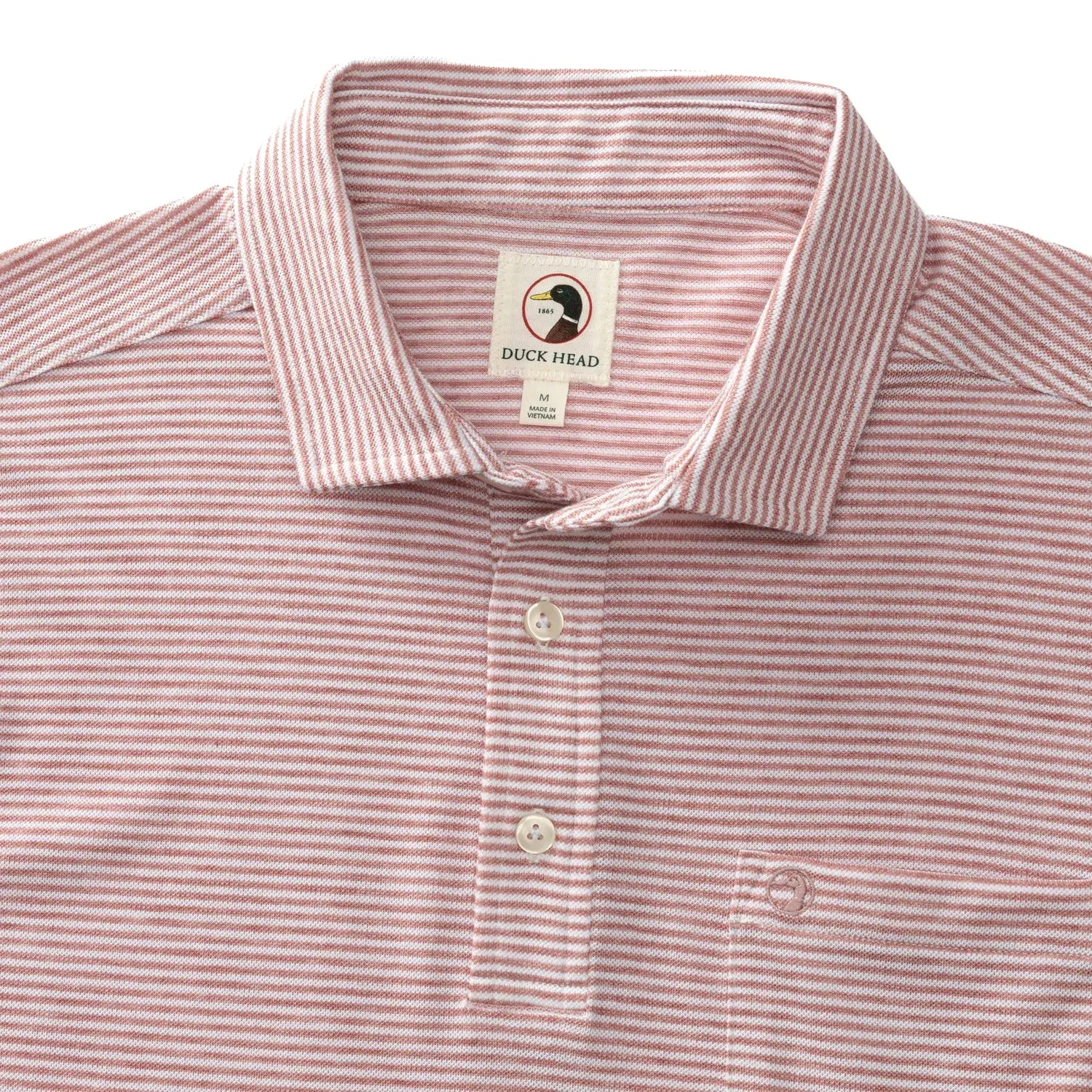 Duck Head Men's Summerford Stripe Performance Polo