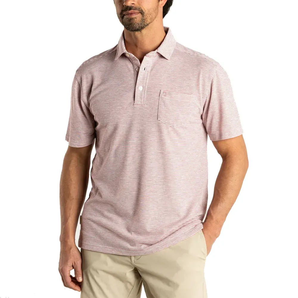 Duck Head Men's Summerford Stripe Performance Polo