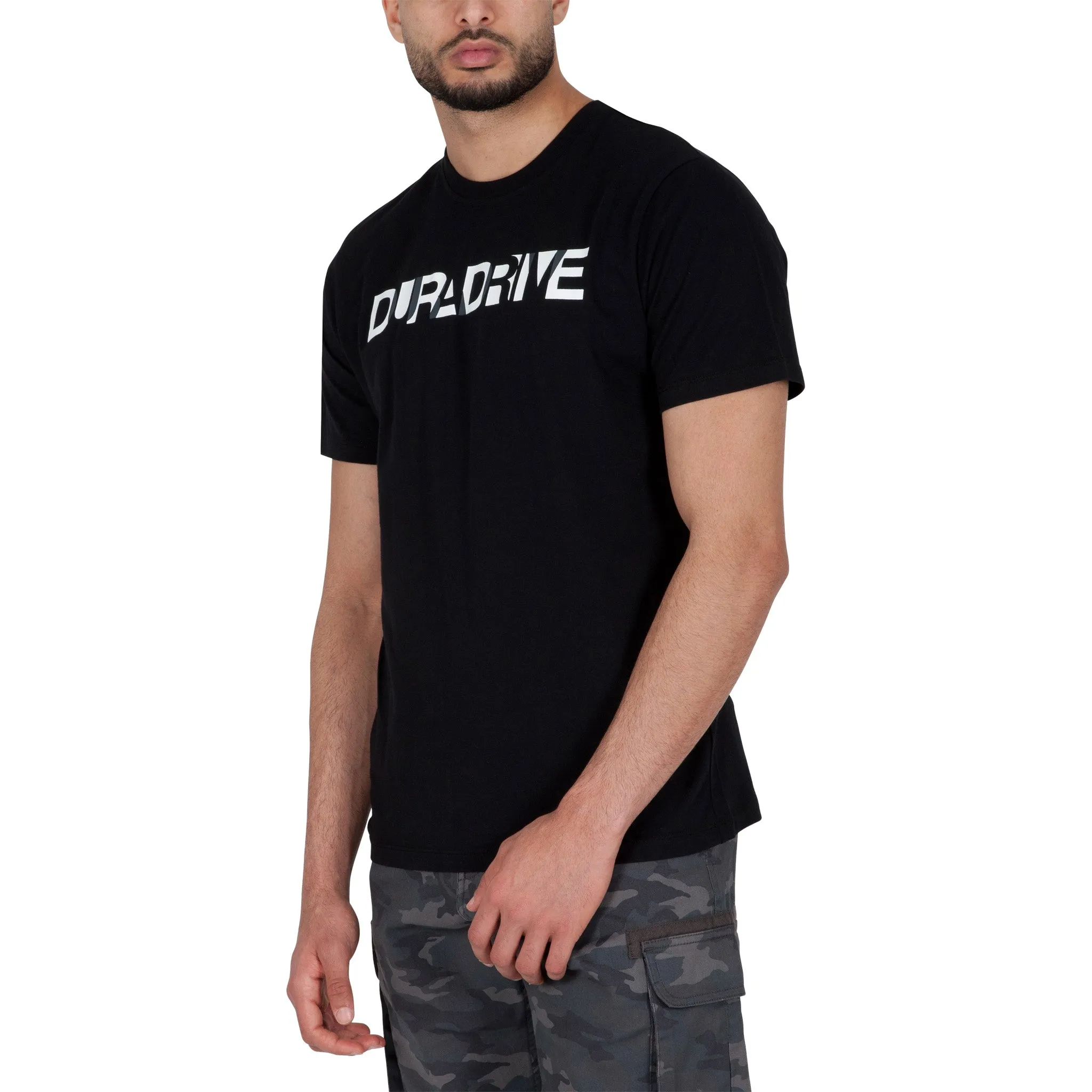 Duradrive Overlap Print Short Sleeve Crew Neck T-shirt