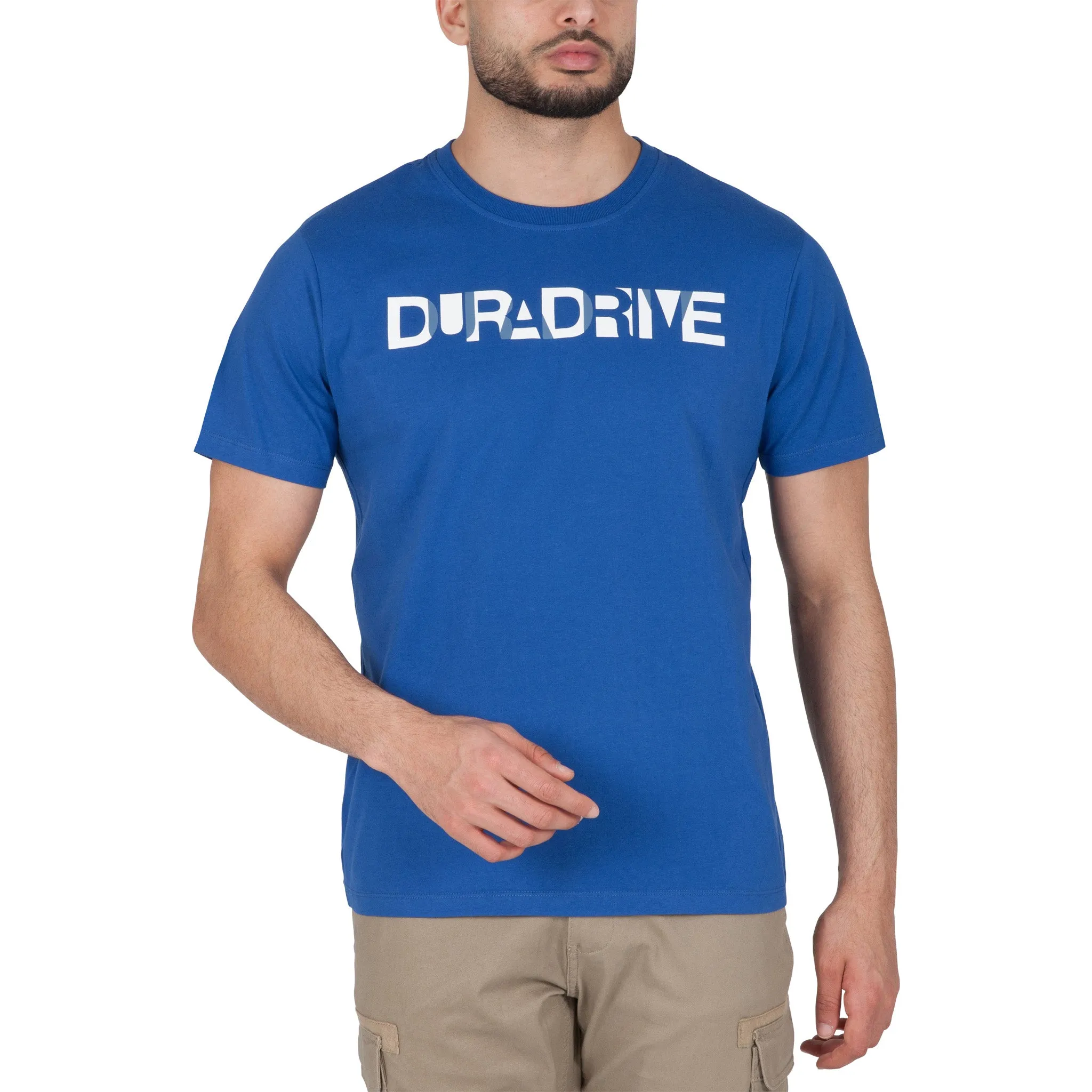 Duradrive Overlap Print Short Sleeve Crew Neck T-shirt