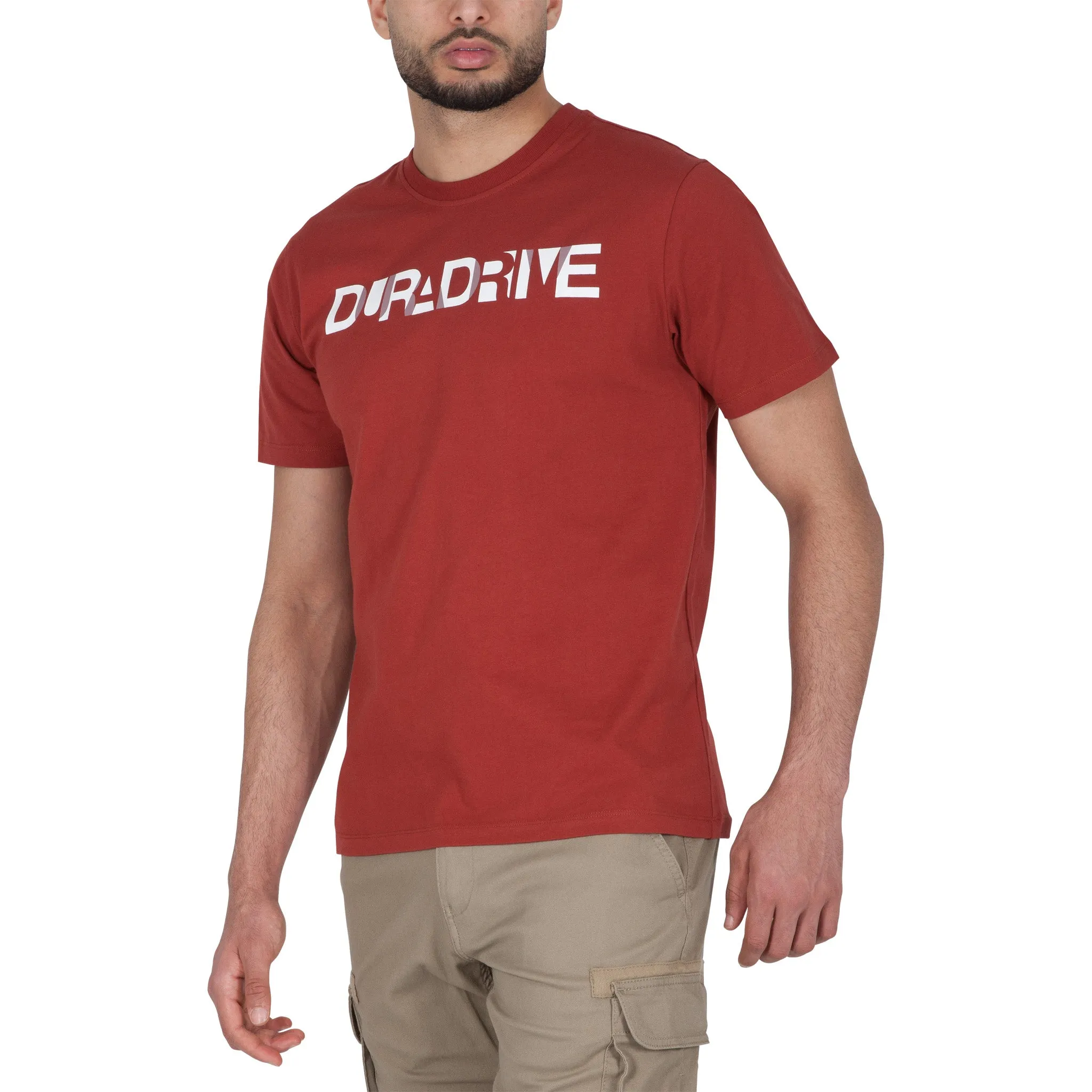 Duradrive Overlap Print Short Sleeve Crew Neck T-shirt