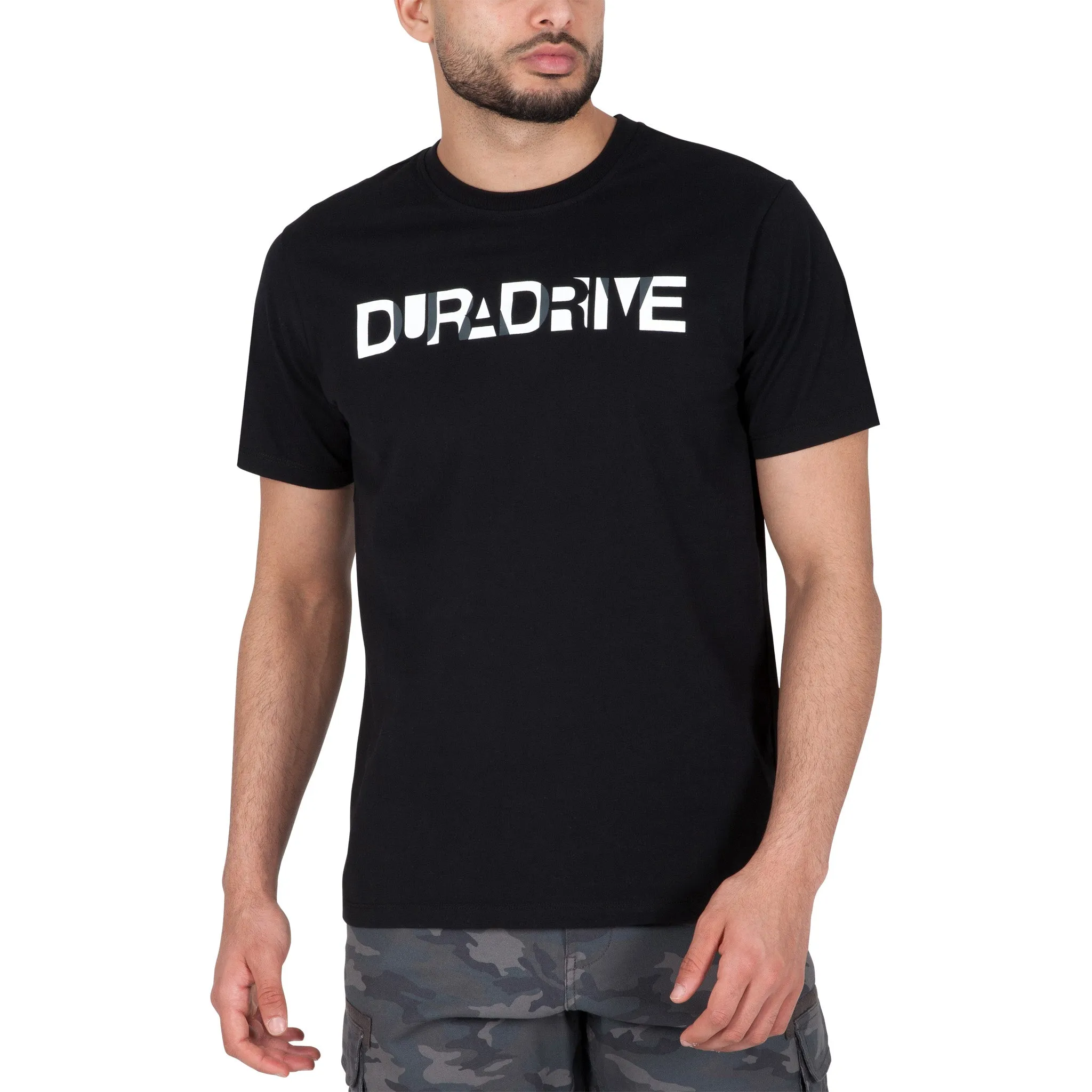 Duradrive Overlap Print Short Sleeve Crew Neck T-shirt