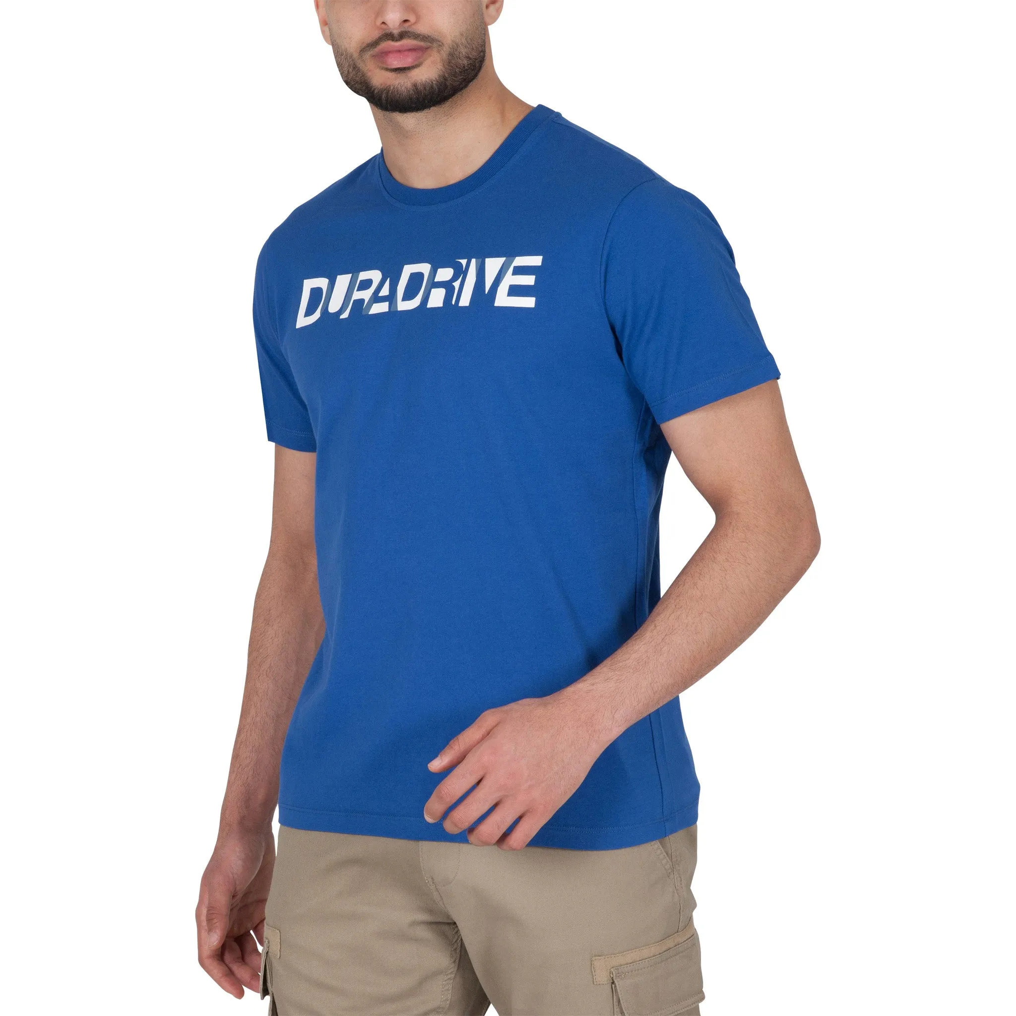 Duradrive Overlap Print Short Sleeve Crew Neck T-shirt