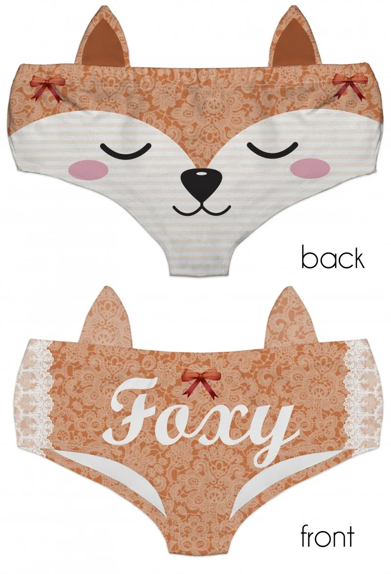 Ear Pantie - Foxy (6-10 UK Size)