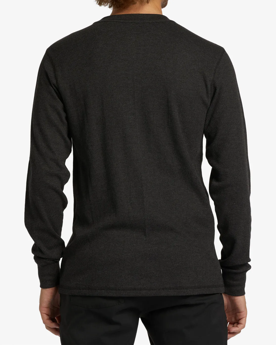 Essential Long Sleeve Thermal - Black Heather