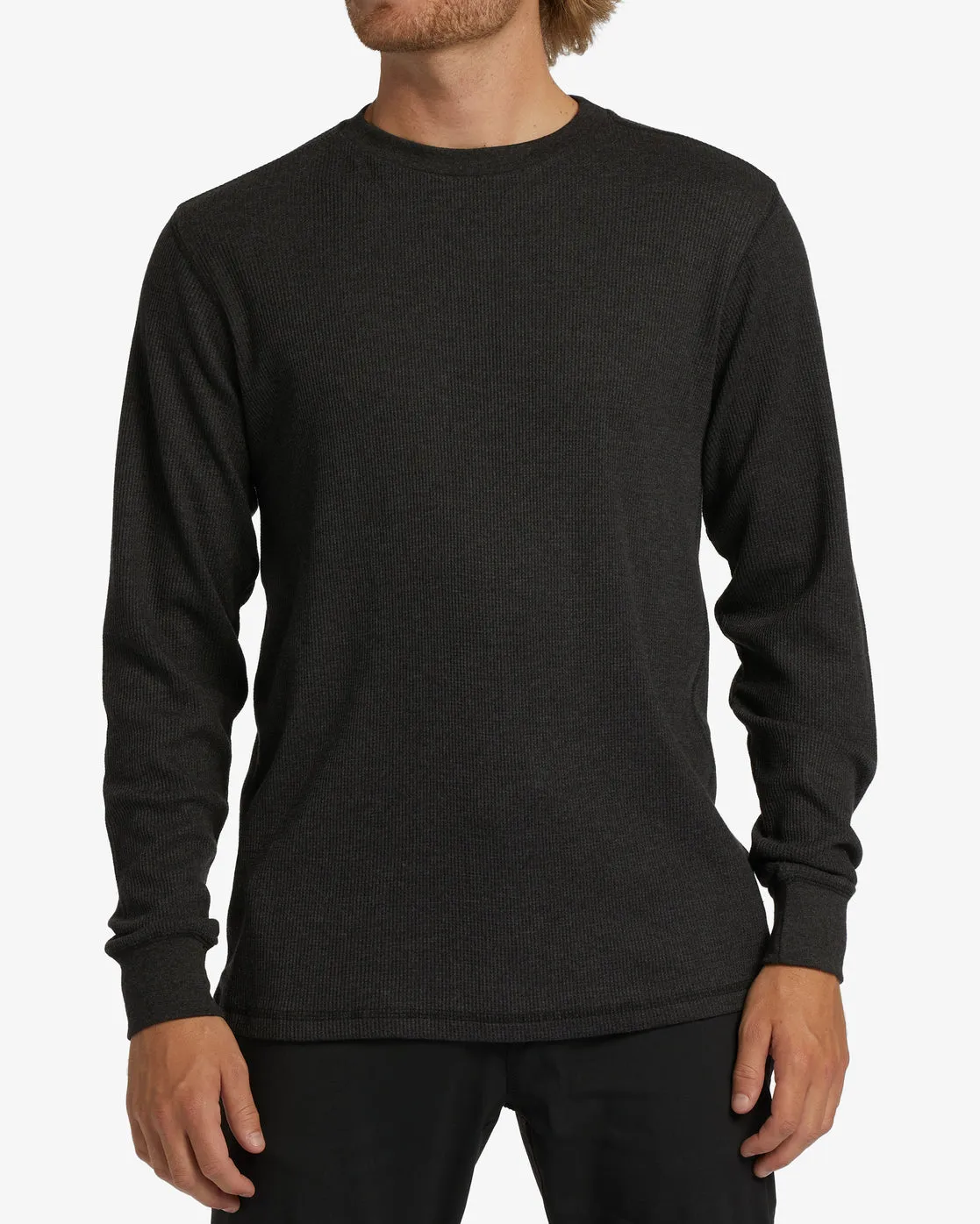 Essential Long Sleeve Thermal - Black Heather