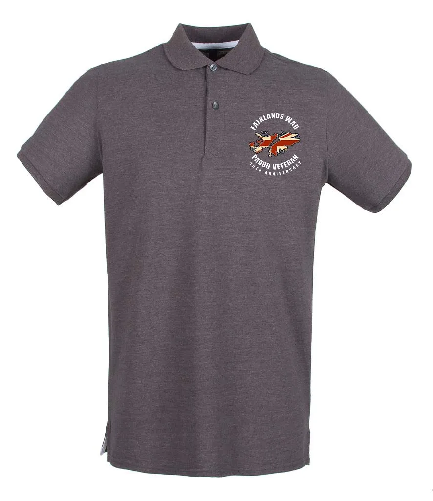 FALKLANDS WAR VETERAN 40th Anniversary Embroidered Polo Shirt