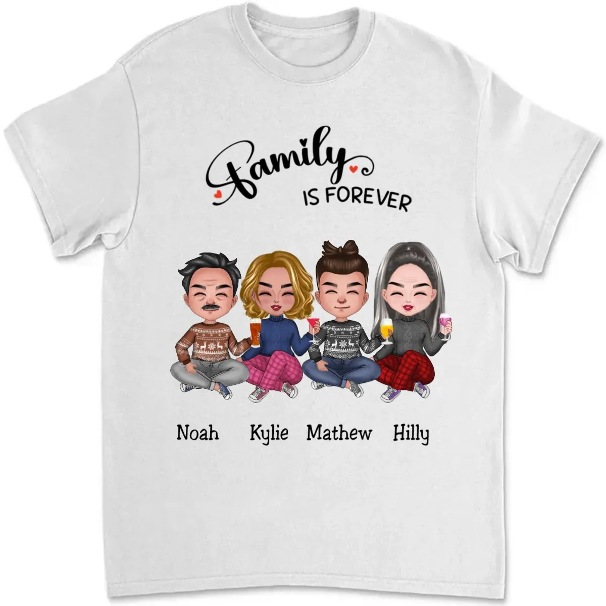 Family - Family Is Forever - Personalized T-Shirt (TB)