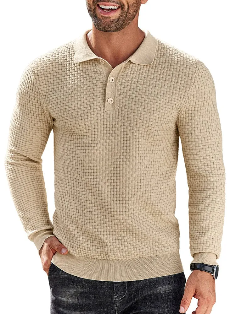 Fashion Knit Polo Collar Sweater (US Only)