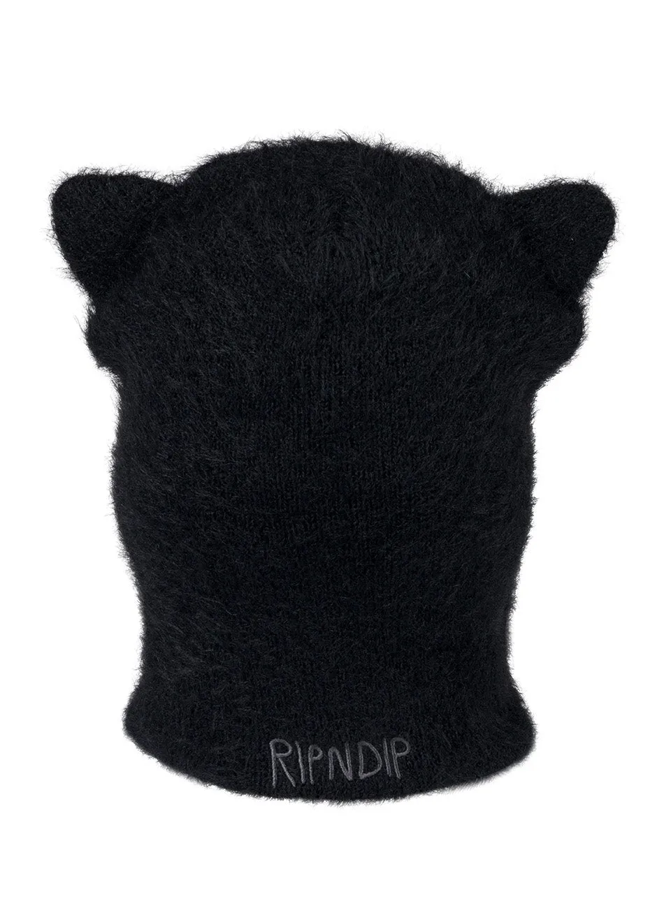 Faux Mohair Kitty Ears Balaclava