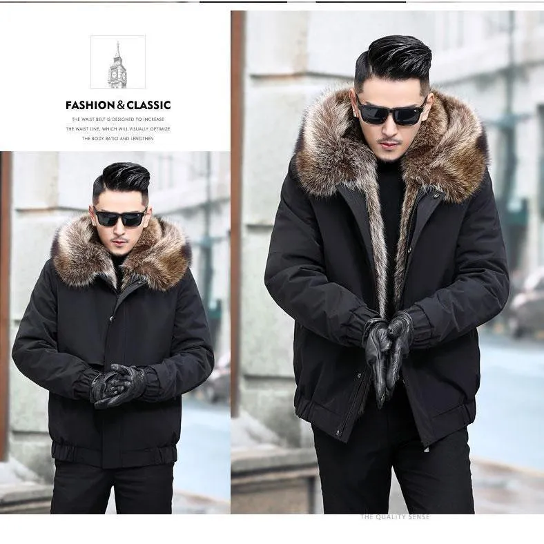 Fleece Faux Sable Detachable Parka