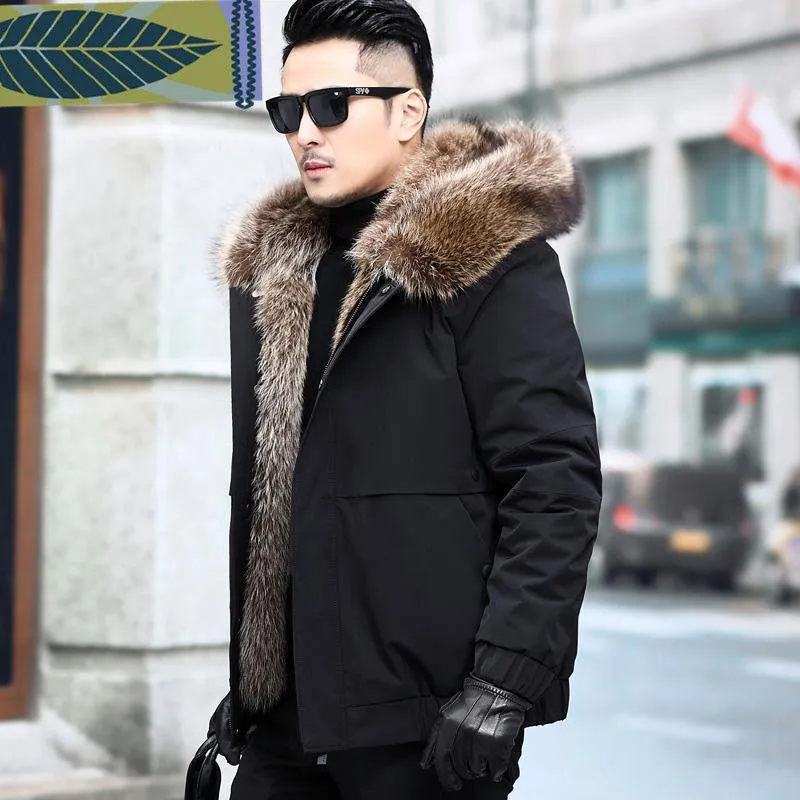 Fleece Faux Sable Detachable Parka