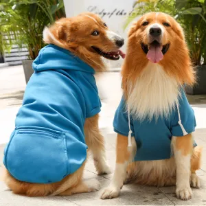 Fleece Zipper Pocket Dog Hoodie