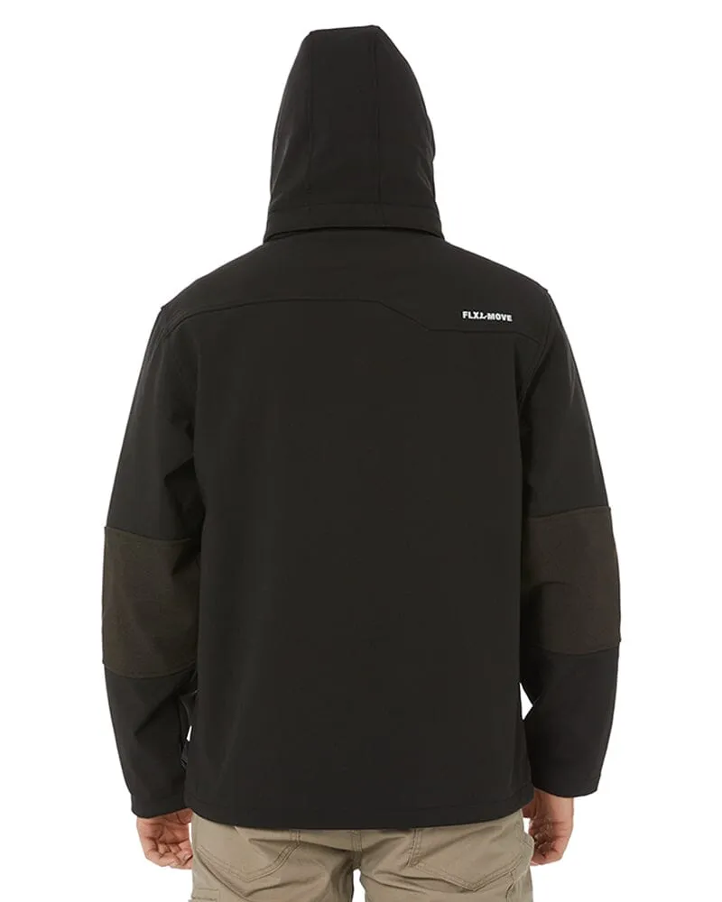 Flex and Move Hooded Soft Shell Jacket - Black