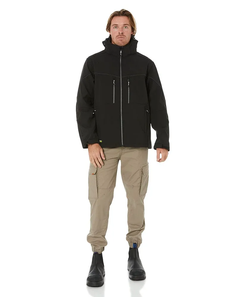 Flex and Move Hooded Soft Shell Jacket - Black