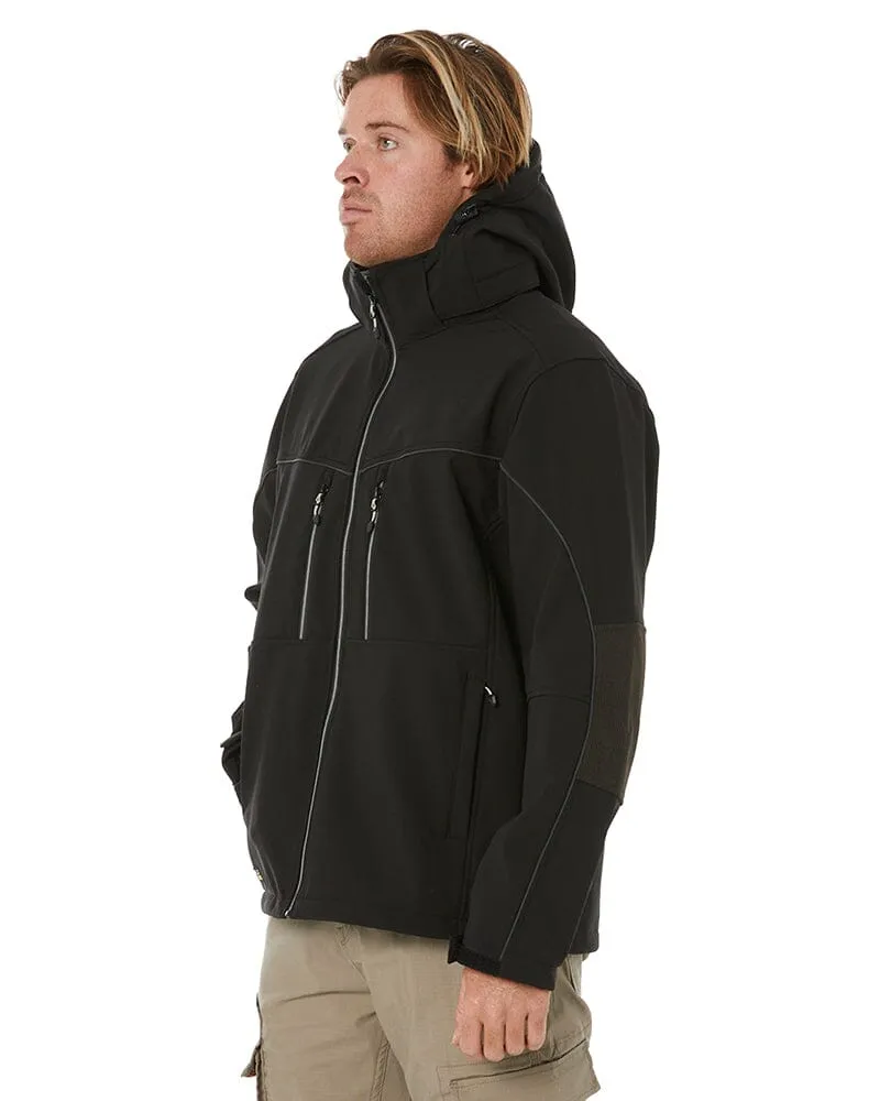 Flex and Move Hooded Soft Shell Jacket - Black