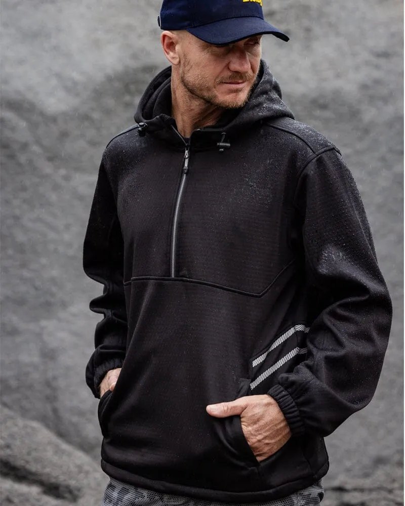 Flex and Move Liquid Repellent Fleece Hoodie - Black