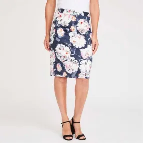 Floral Sateen Skirt