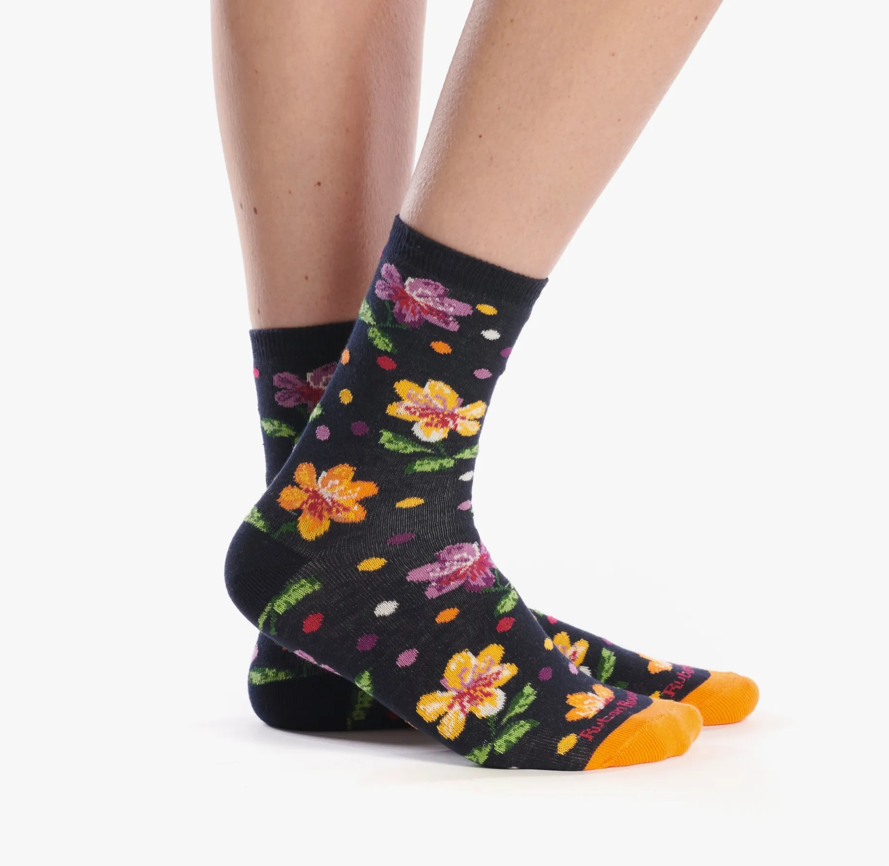 Flowers Women's Crew Socks - 2 Pair Gift Set