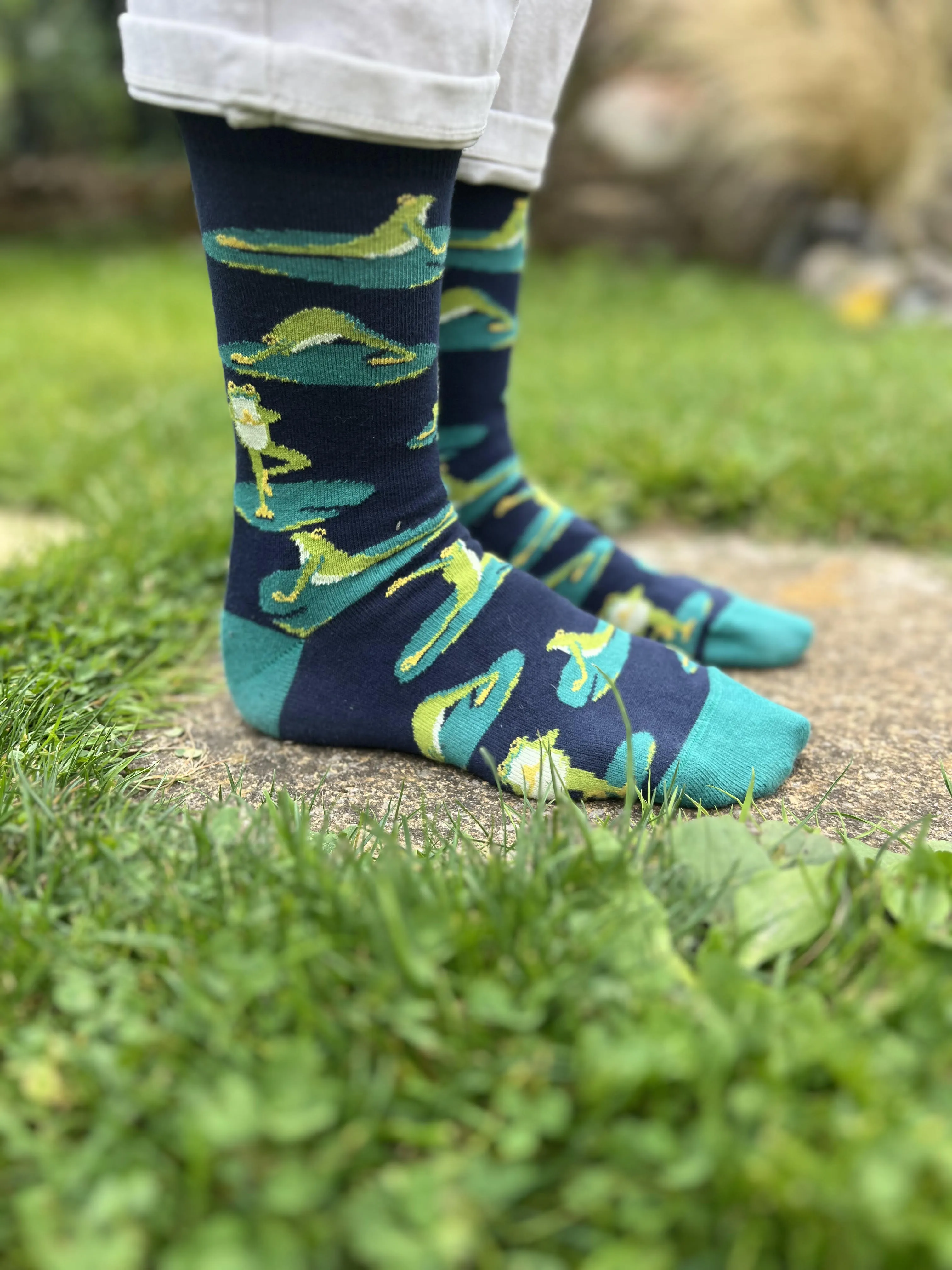 Frog Yoga Women's Crew Socks - Aussie Made