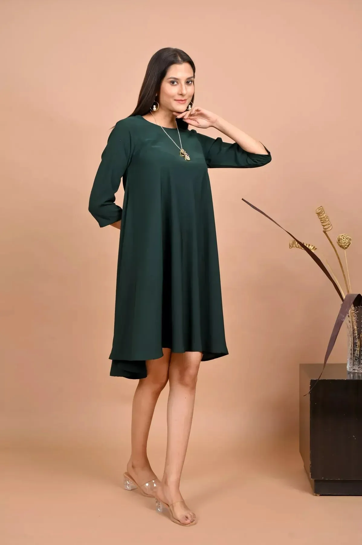 GEORGETTE FLAIRED DRESS