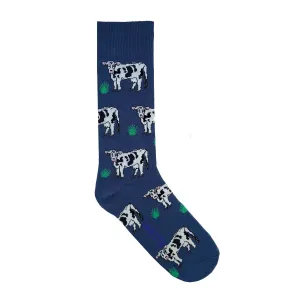 Get Mooving Crew Socks - Blue