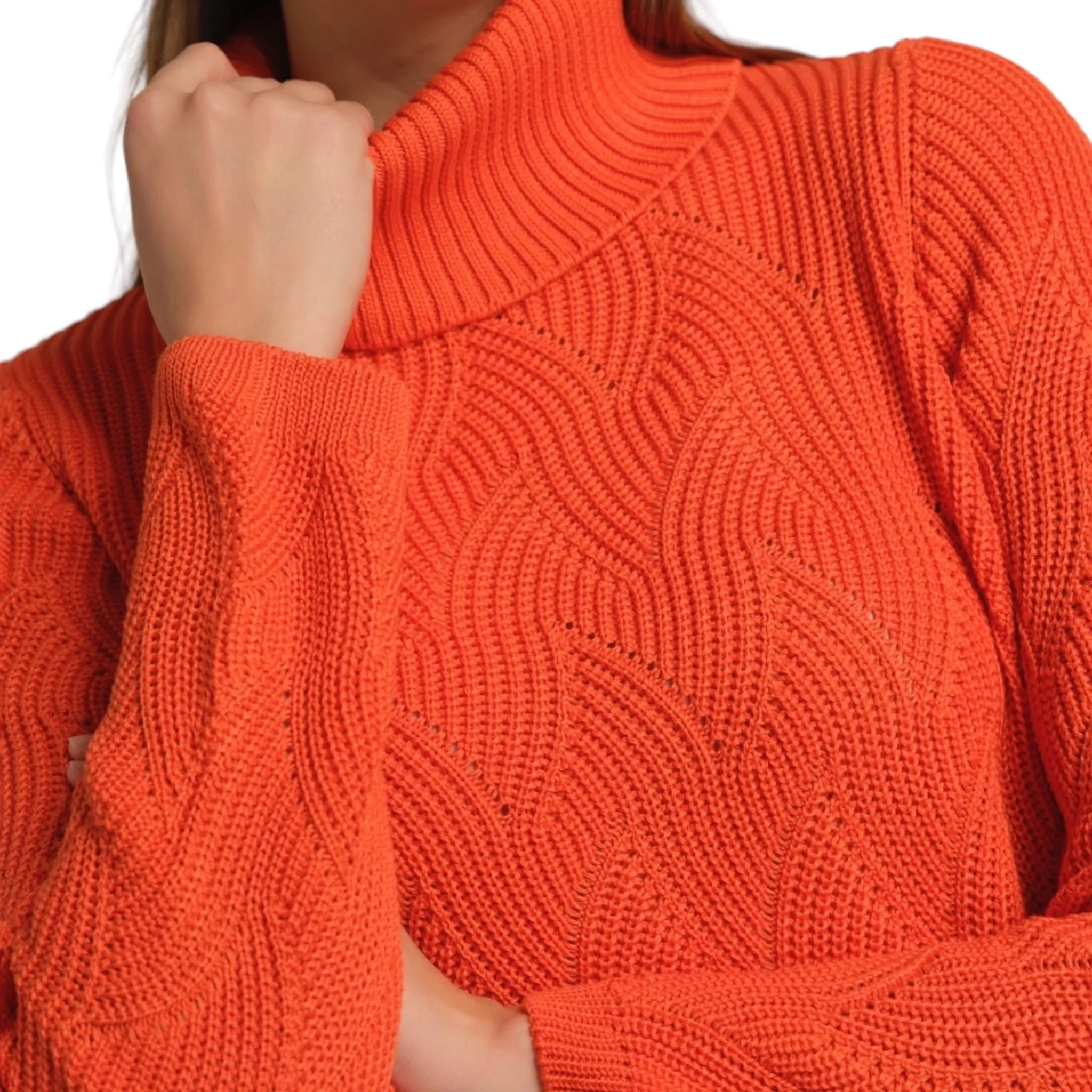 Gollehaug Polo Neck Sweater Pumpkin