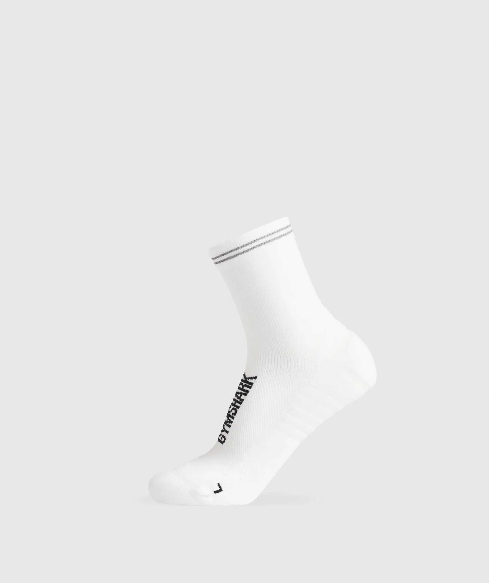 Gymshark Mid Running Socks - White