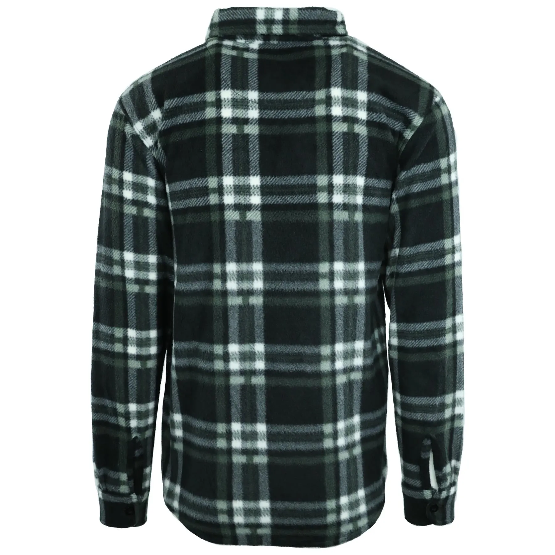 Hazy Blue Trent Men’s Checked Fleece shirt