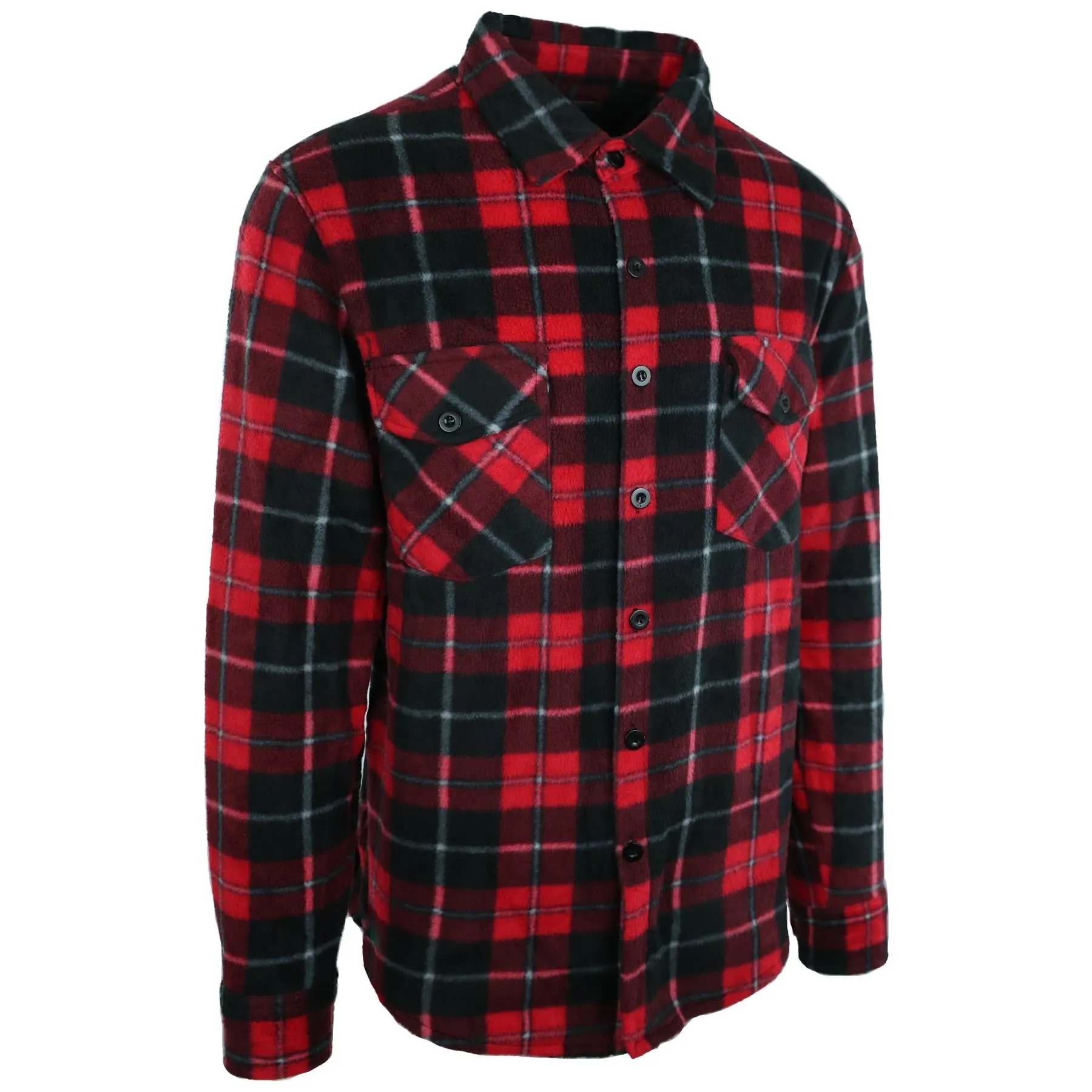 Hazy Blue Trent Men’s Checked Fleece shirt