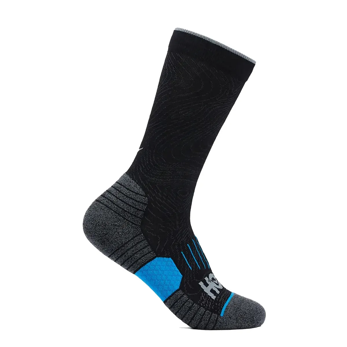 Hoka Crew Run Sock 3 Pack | White/black/grey