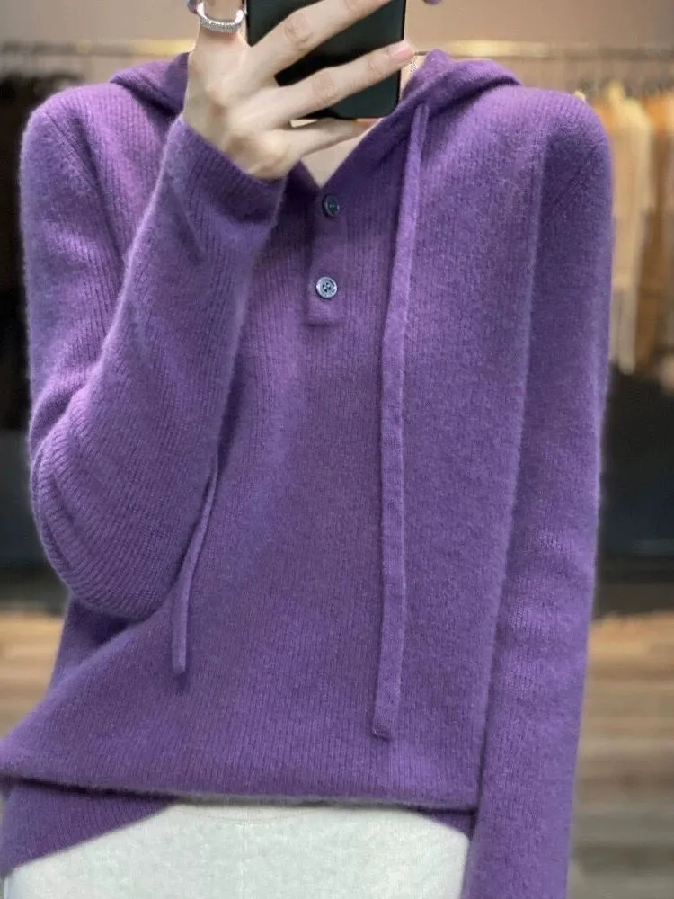 Hooded Cashmere Sweater