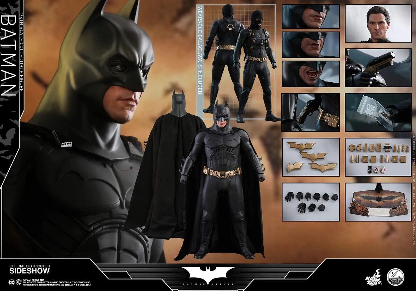 Hot Toys DC Comics Batman Begins The Batman 1/4 Quarter Scale Figure