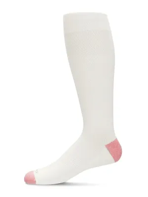 Ivory Cotton Blend Compression Socks