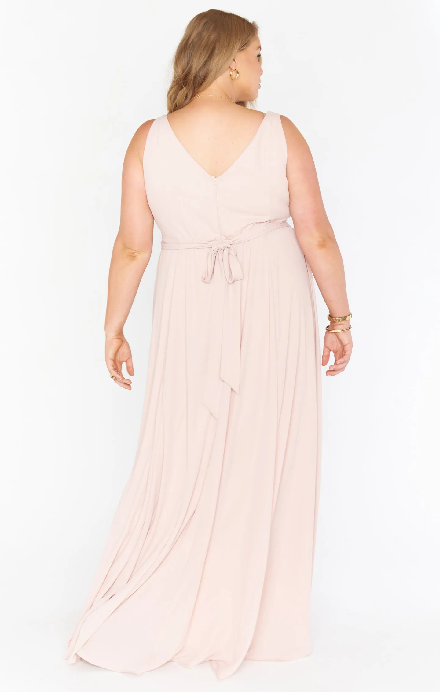 Jenn Maxi Dress ~ Dusty Blush Crisp