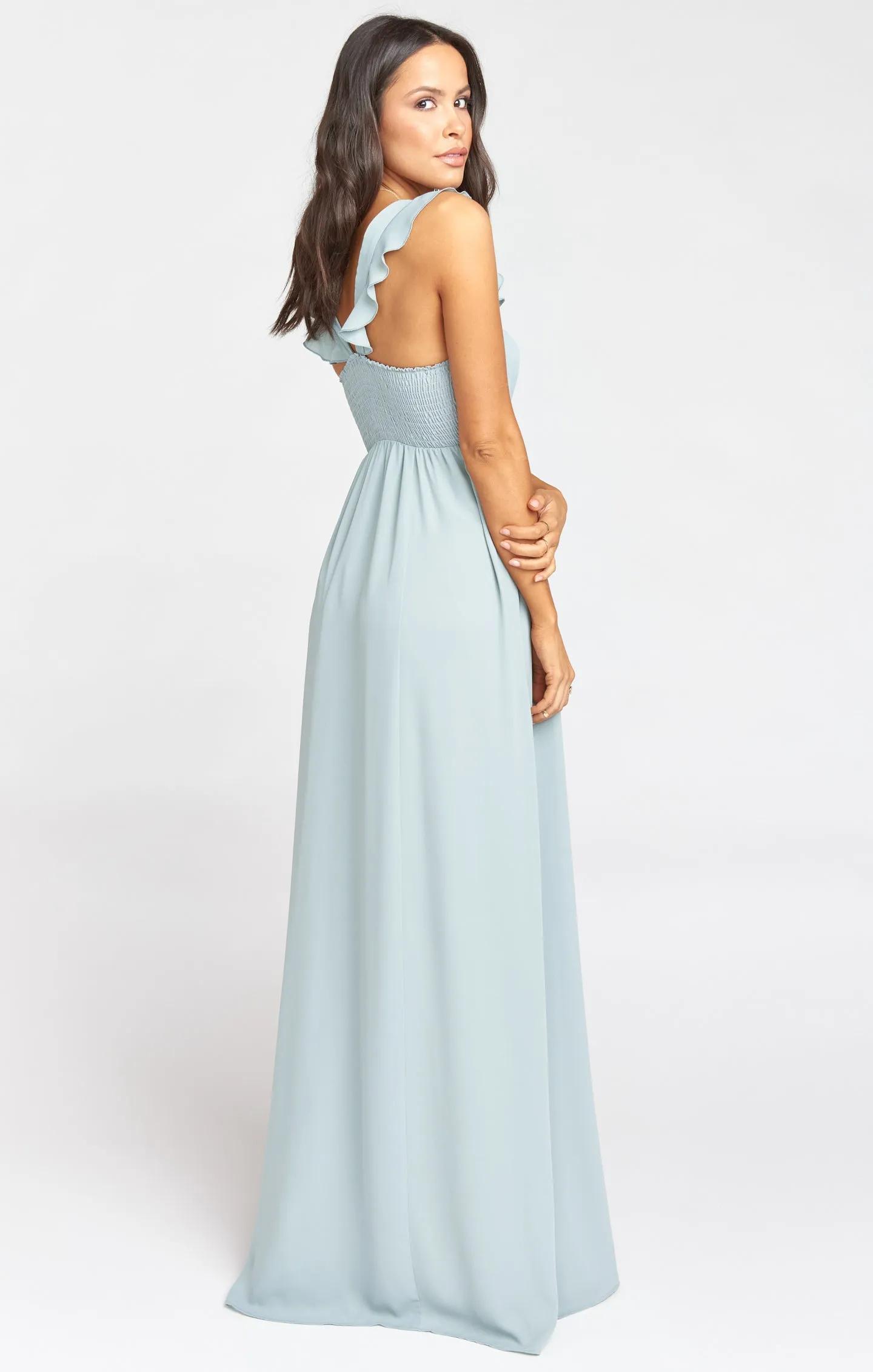 June Maxi Dress ~ Silver Sage Crisp