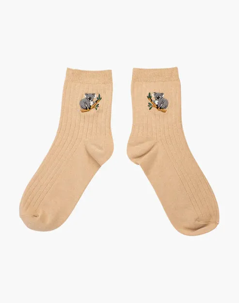 Koala Women's Bamboo Quarter Socks