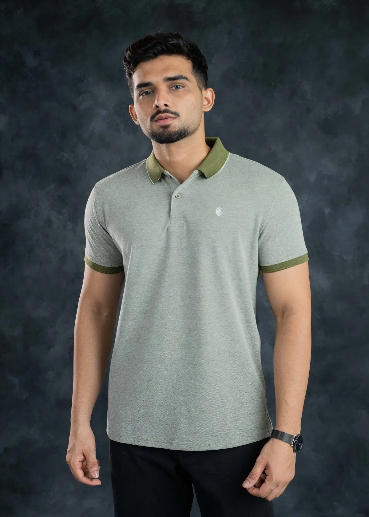 LCY | Birds-eye Tipping Collar Polo