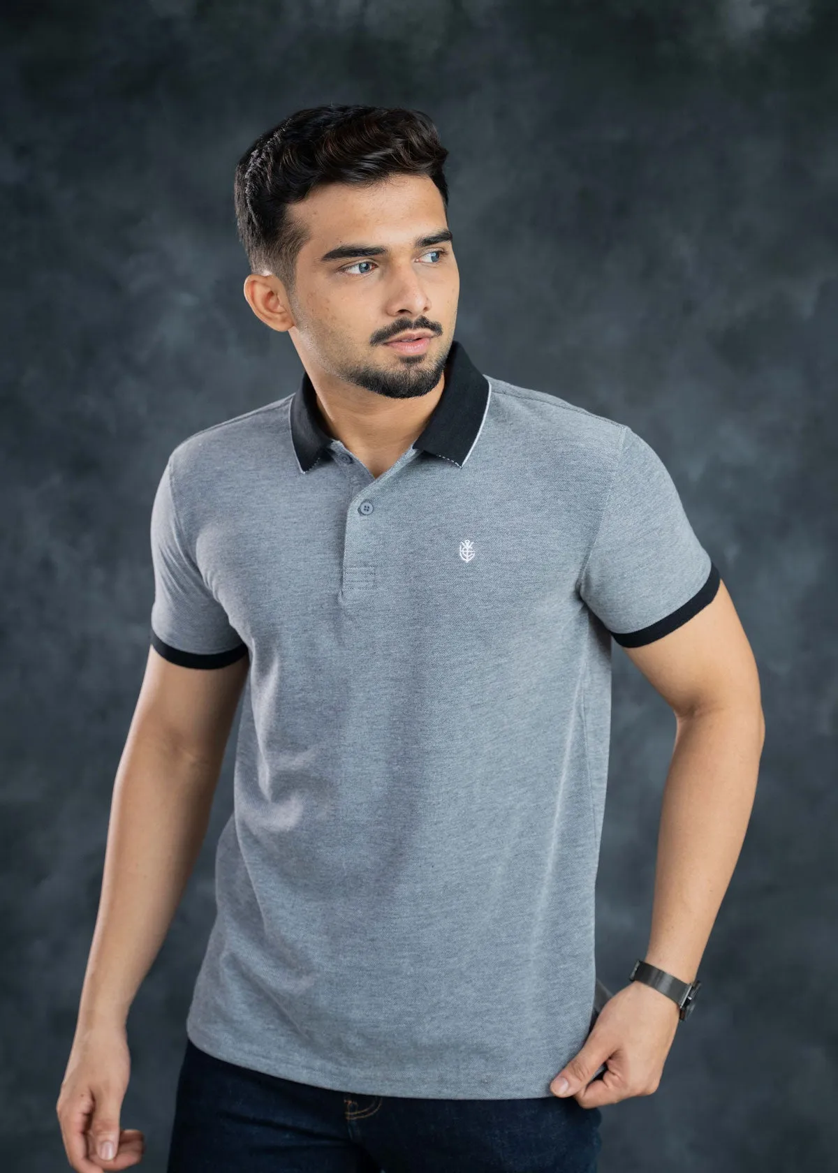 LCY | Birds-eye Tipping Collar Polo