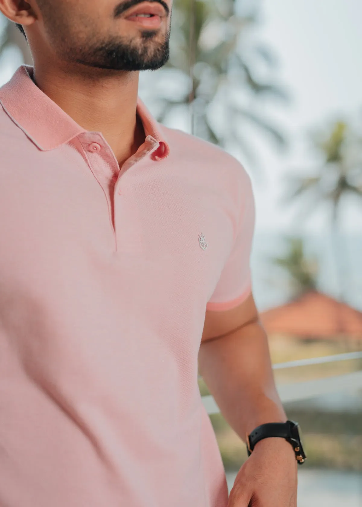 LCY | Birds-eye Tipping Collar Polo