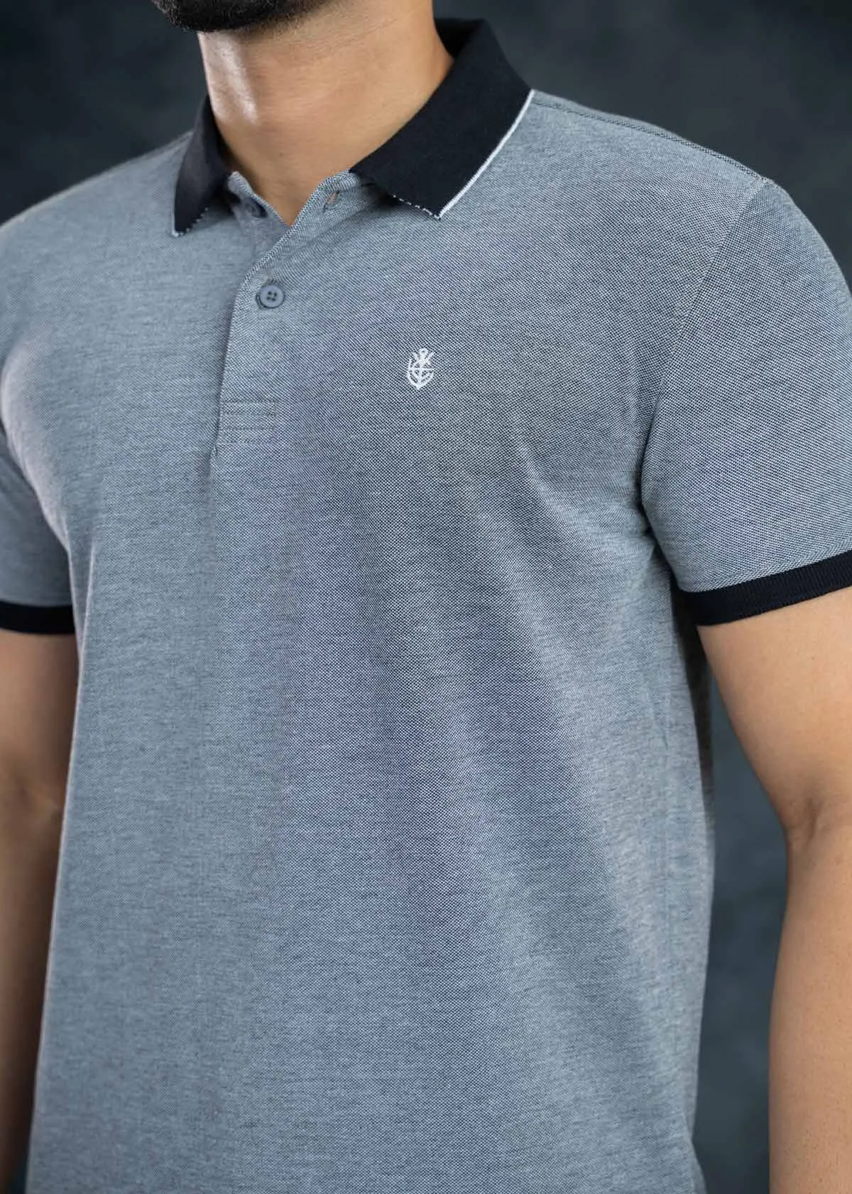 LCY | Birds-eye Tipping Collar Polo