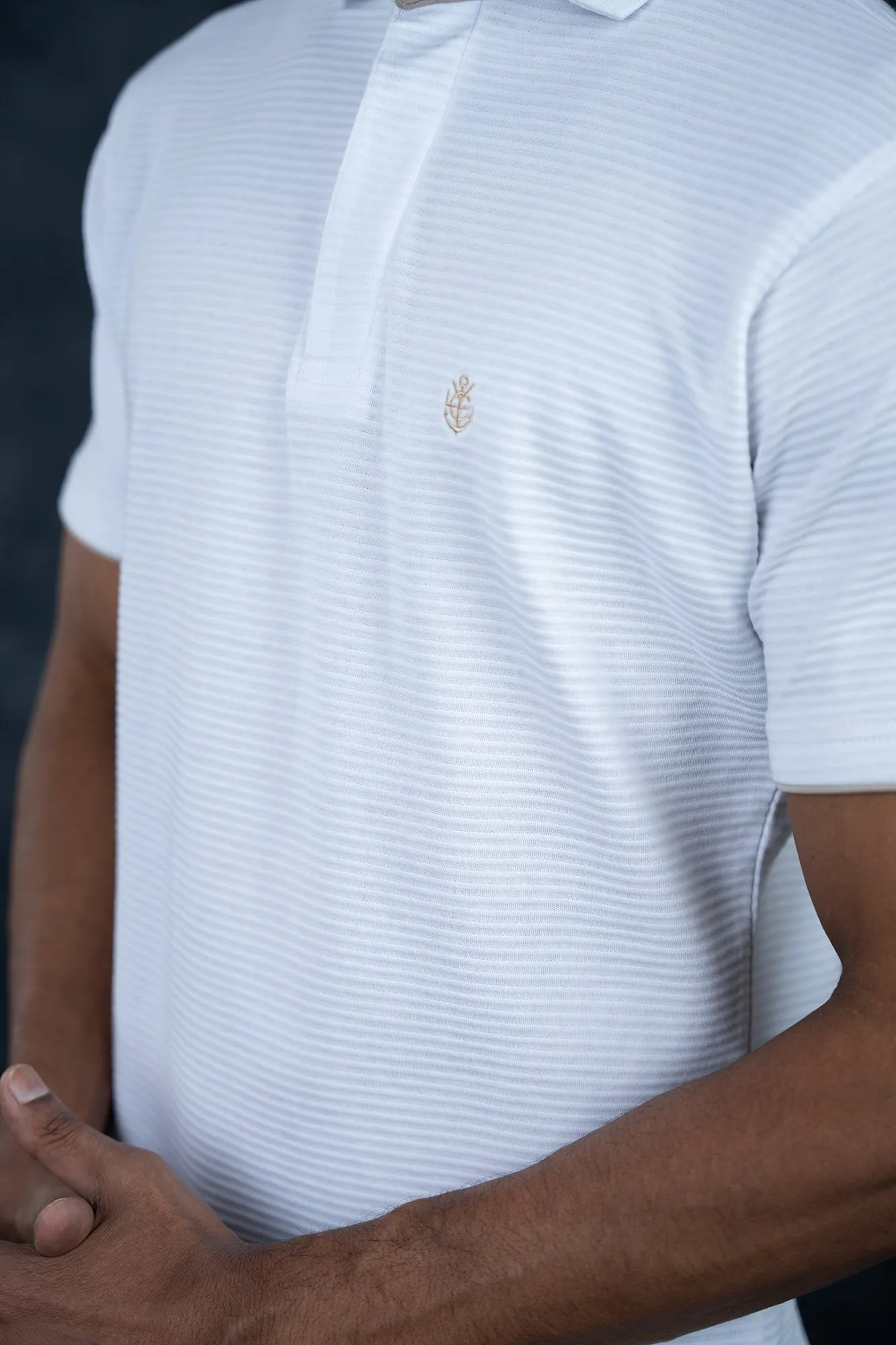 LCY | Premium Textured Stripe Polo