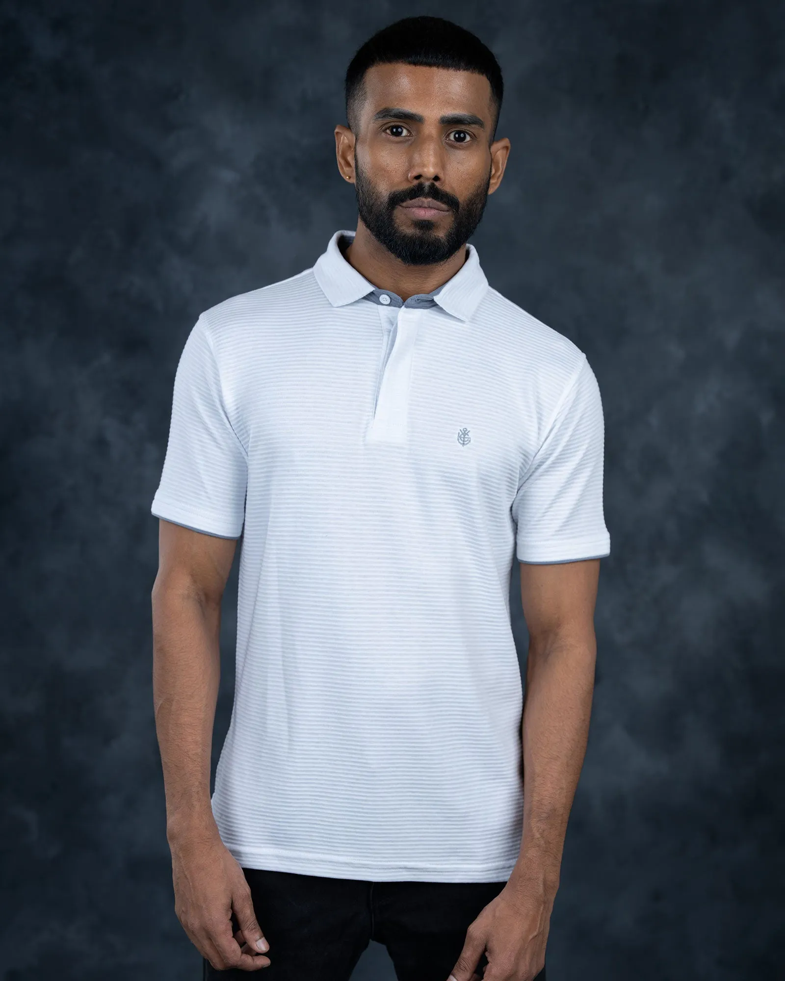 LCY | Premium Textured Stripe Polo