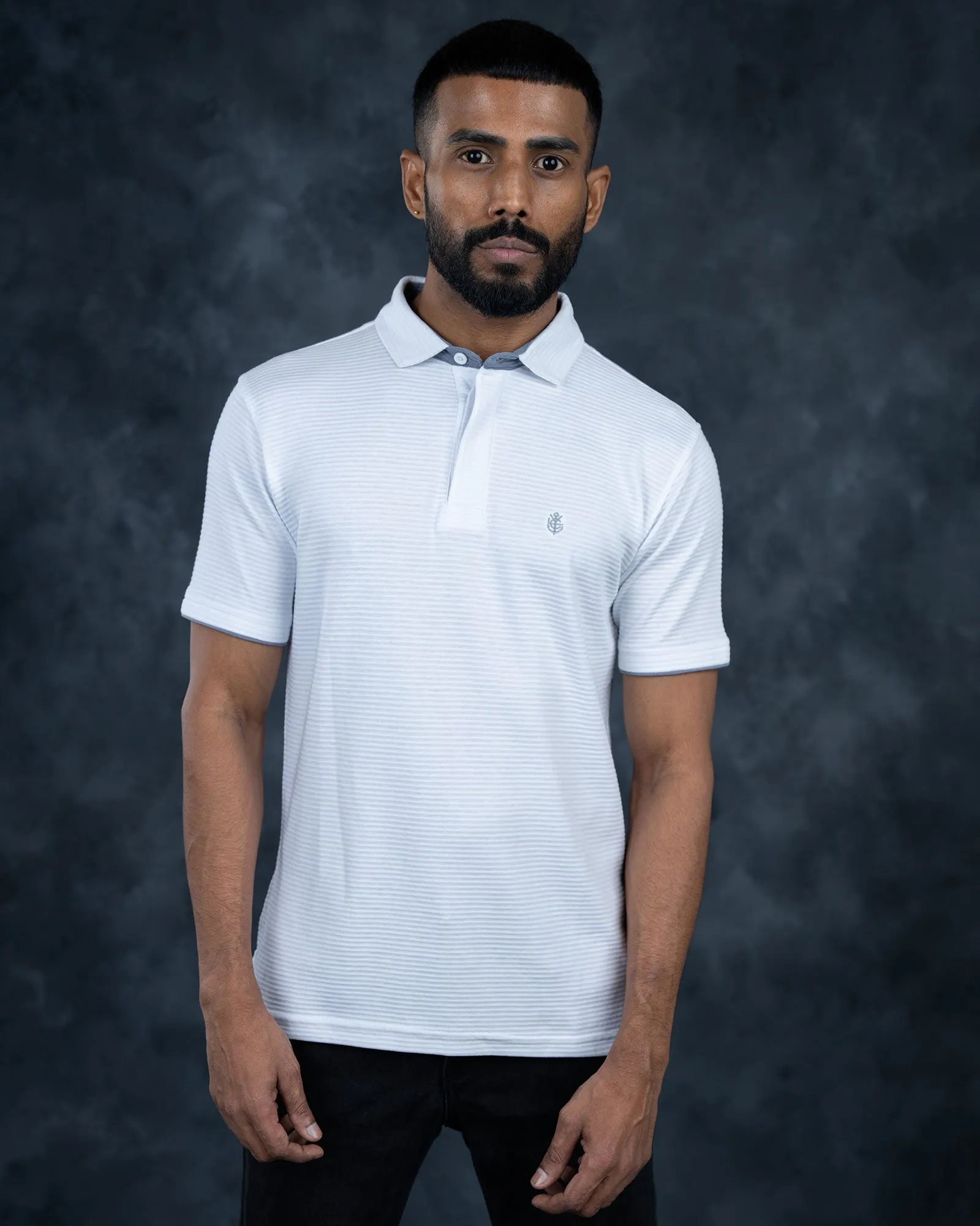 LCY | Premium Textured Stripe Polo