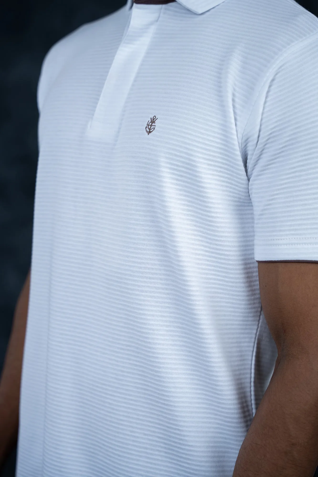 LCY | Premium Textured Stripe Polo