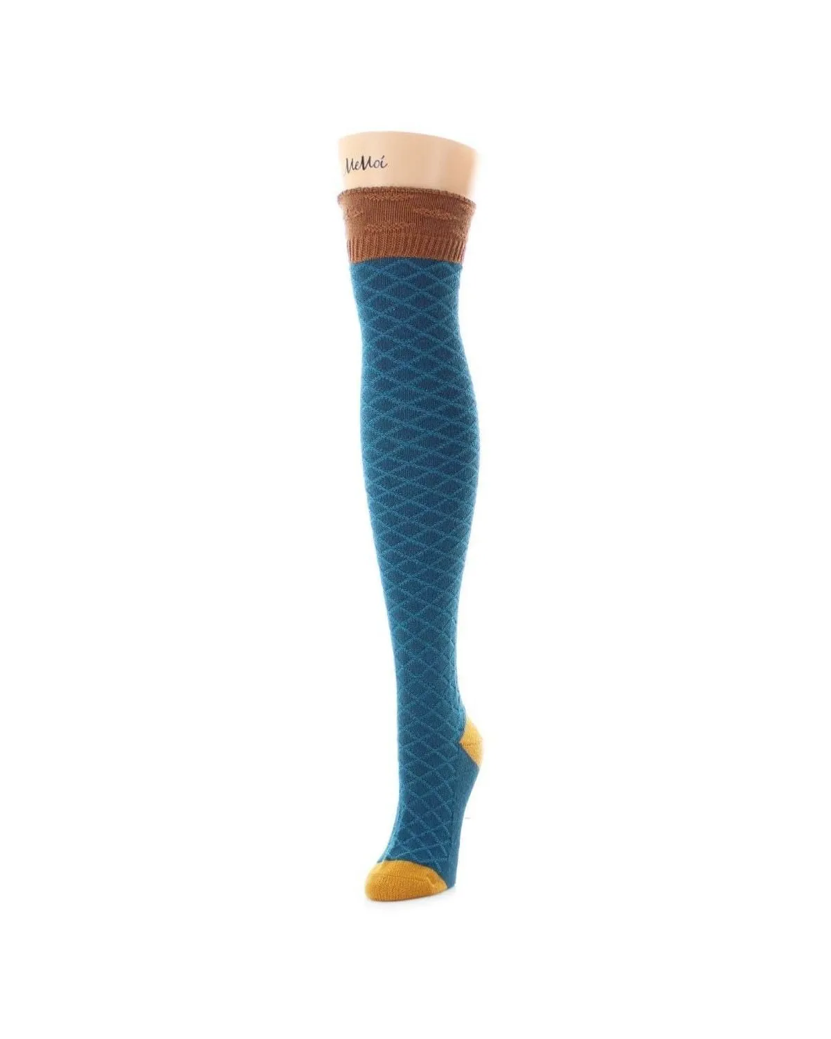 Legmogu'e Leaf Burst Over the Knee Warm Socks in Legion Blue