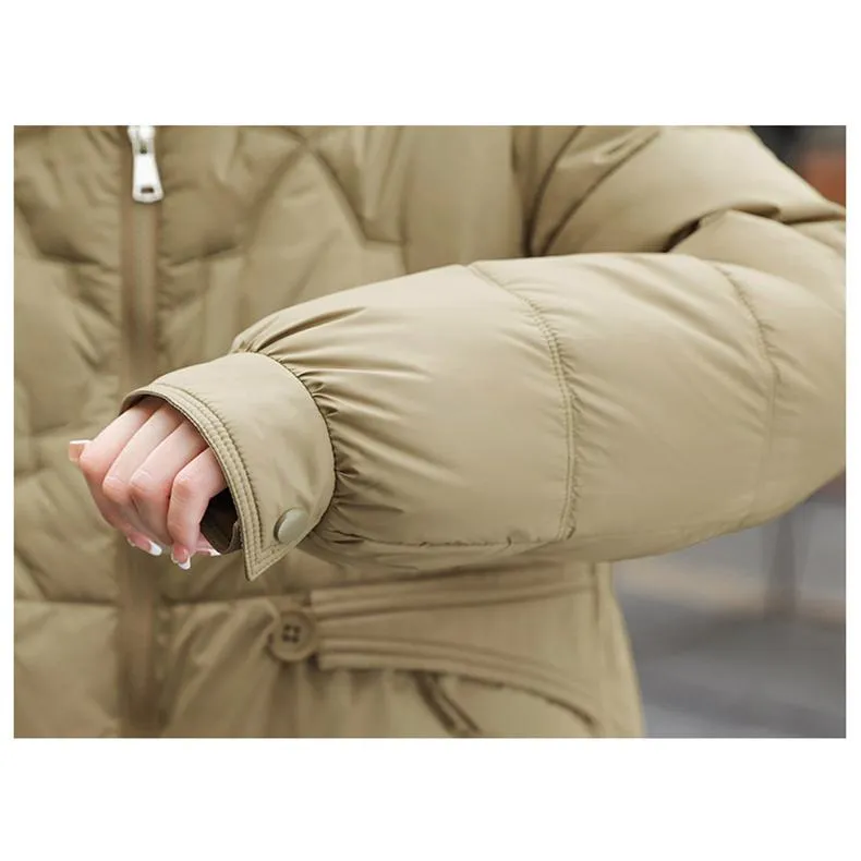 Lightweight Zip-Up Cropped Puffer Jacket