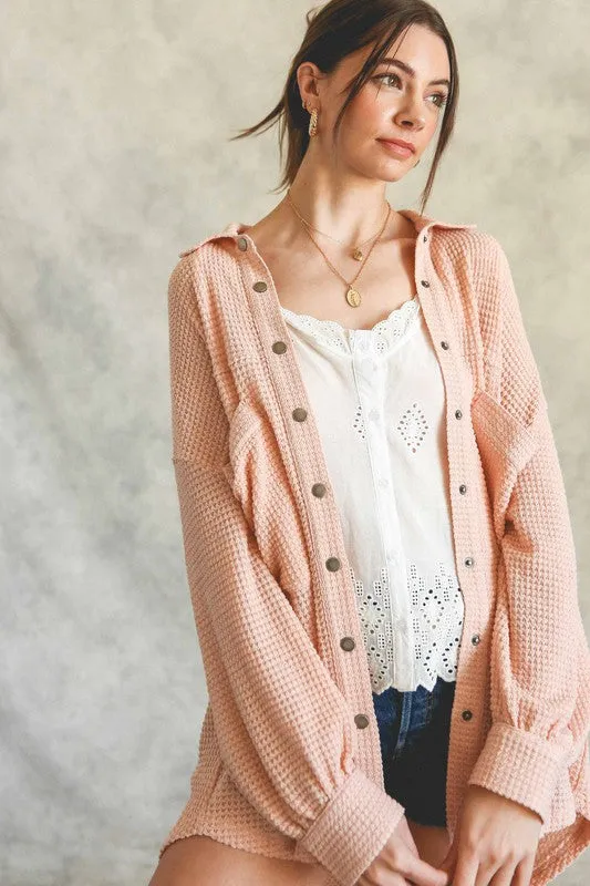 Listicle Light Knit Shacket