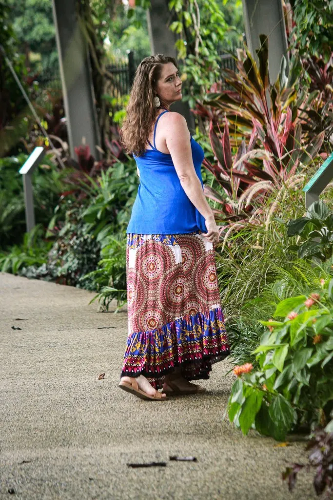 Mante Skirt - Golden Blue